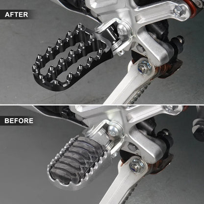 Footrest Footpegs Set for Yamaha Tenere 700 XTZ07 (2019–2023) W/ Lowering Bracket