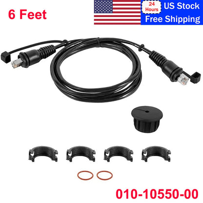 RJ45 Marine Ethernet Network Cable 6 Feet for Garmin (010-10550-00, 0101055000)