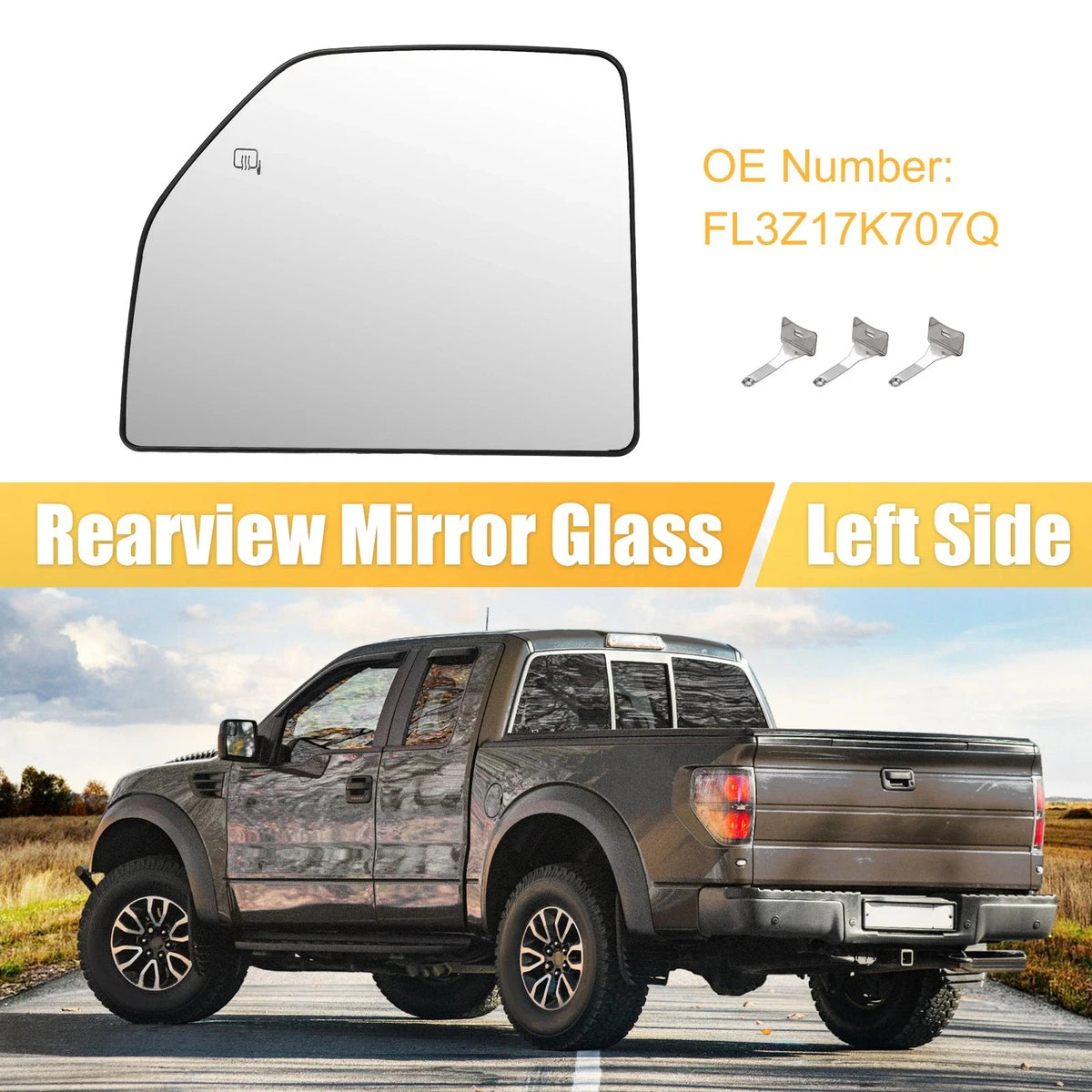 Heated Towing Mirror Glass for Ford F150 (2015–2023)