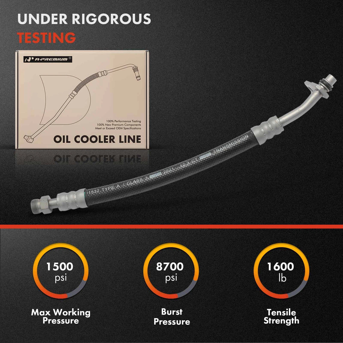 Inlet Side Auto Trans Oil Cooler Hose for Audi A6 (1998–2001) 4B0317825B, TRC0336