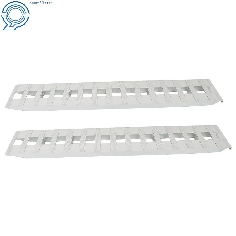 Set of 2 Aluminum Ramps for Car Trailer Truck (6000 lbs Capacity)
