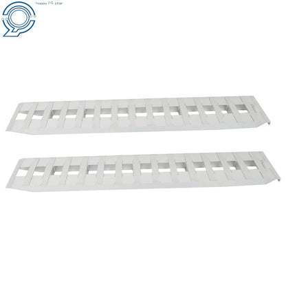 Set of 2 Aluminum Ramps for Car Trailer Truck (6000 lbs Capacity)