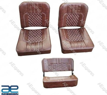 Complete Seat Cushion Set for Military Jeeps Ford Willys MB GPW (1941–1945)