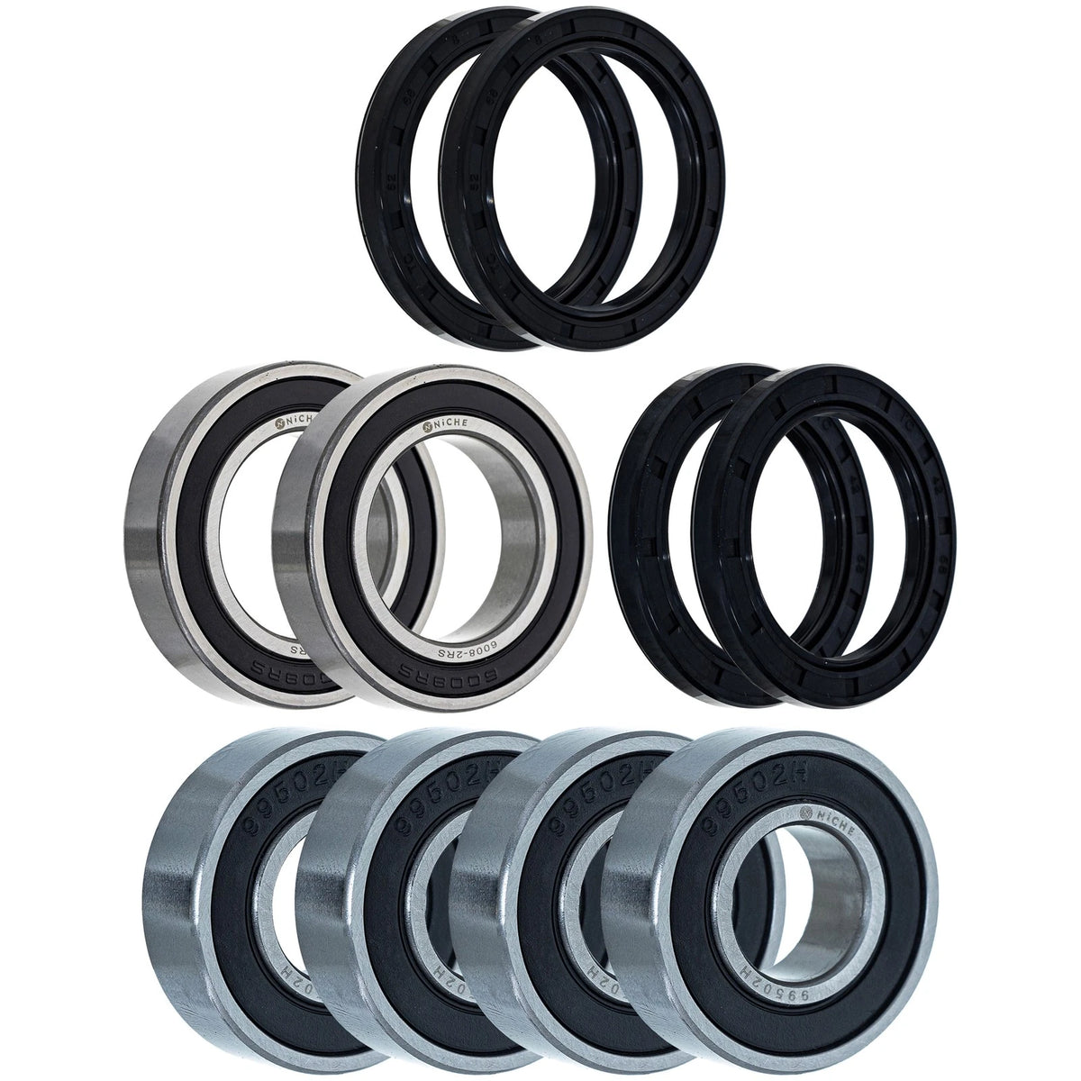 Wheel Bearing Seal Kit for Kawasaki KLT200A (MK1008378, 99502H, 6008-2RS)