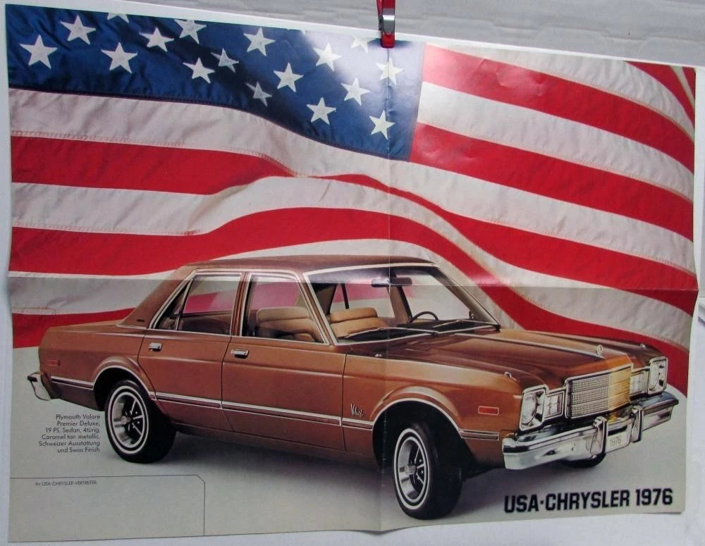 Brochure for Chrysler Plymouth Volare Deluxe Aspen (1976) - German Text