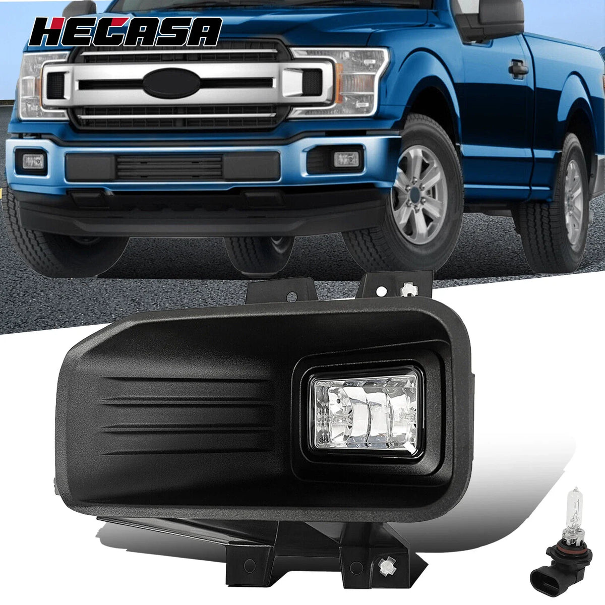 Fog Light Left Driver Side Halogen for Ford F150 (2018–2020)
