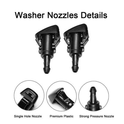 Front Windshield Washer Nozzles Kit for 2009-2024