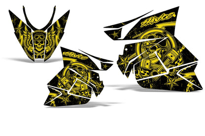 Sled Graphics Stickers Decals for Arctic Cat ProCross SnoPro (2012–2016) AC-SNOPRO-12-16-HAVOC-YLW