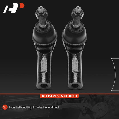 2X Tie Rod End Front Outer for Ford Escape Mercury Mariner (2005–2007) 5M6Z3A130AA, MS40615