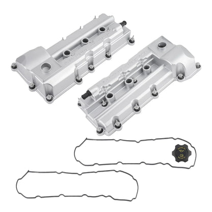 Set of 2 Aluminum Rocker Valve Covers for Dodge Avenger Charger 2.7L (2007–2010)