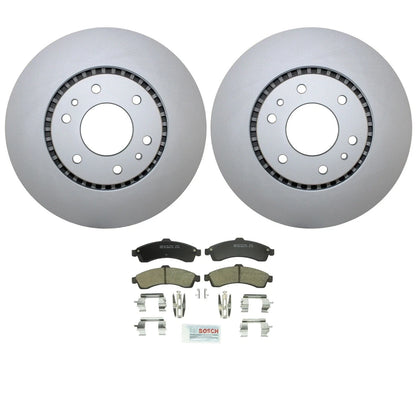 Front Brake Kit 325mm Rotors & Bosch Ceramic Pads for Buick Chevy GMC Isuzu Saab