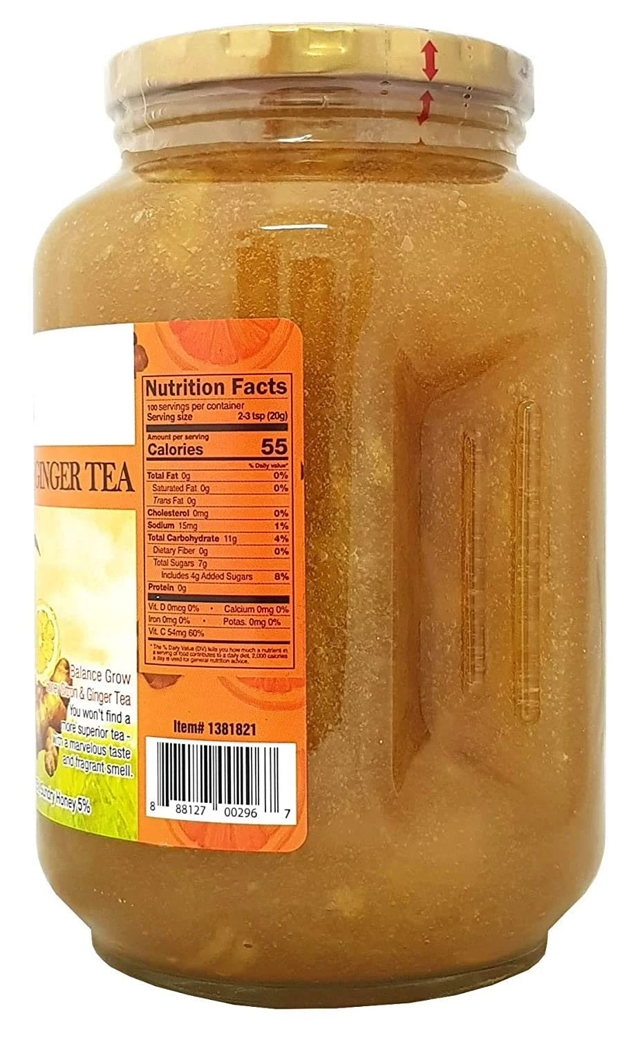 Balance Grow Honey Citron and Ginger Tea 70.55oz (Pack of 1)