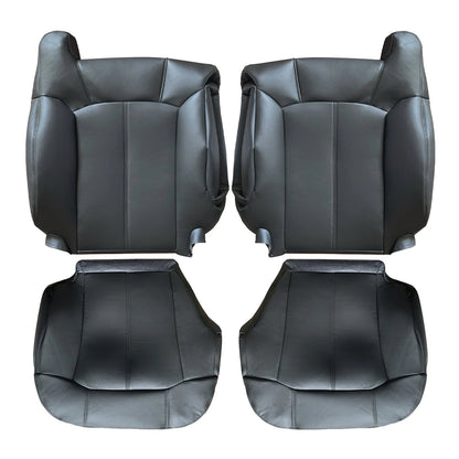 Leather Seat Cover for Chevy Silverado & GMC Sierra (1999–2002) Black