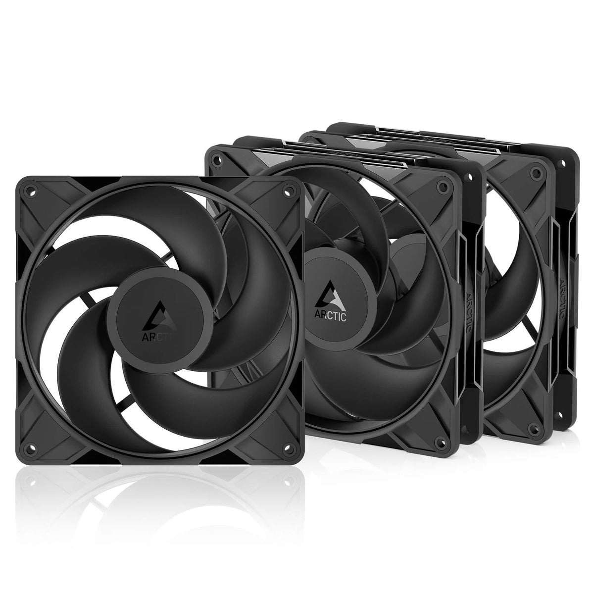 3X Arctic P14 Pro Reverse 140mm Fans for Enhanced Airflow