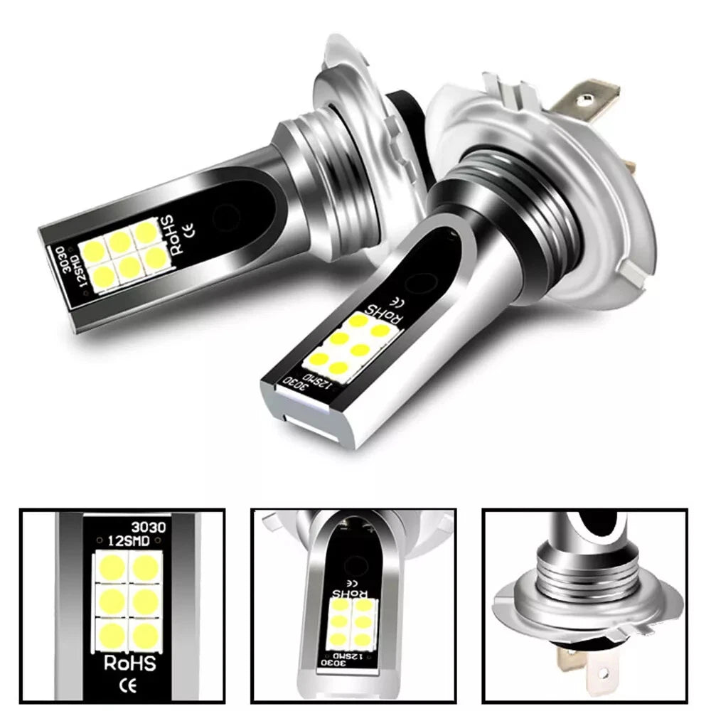 LED Front Fog Light Bulbs Pair for Porsche Boxster 986 (1996–2004)