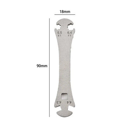 Bicycle Spoke Wrench Set of 4 (0x19x4mm) for 4.3/4.4/5.5/6.4