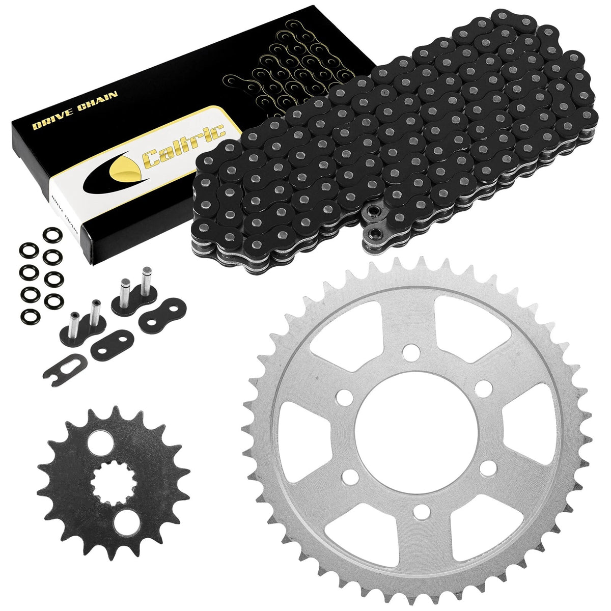 Black O-Ring Drive Chain & Sprockets Kit for Kawasaki ZX1200 Ninja ZX12R (2000–2005) - EG2474FS134XO