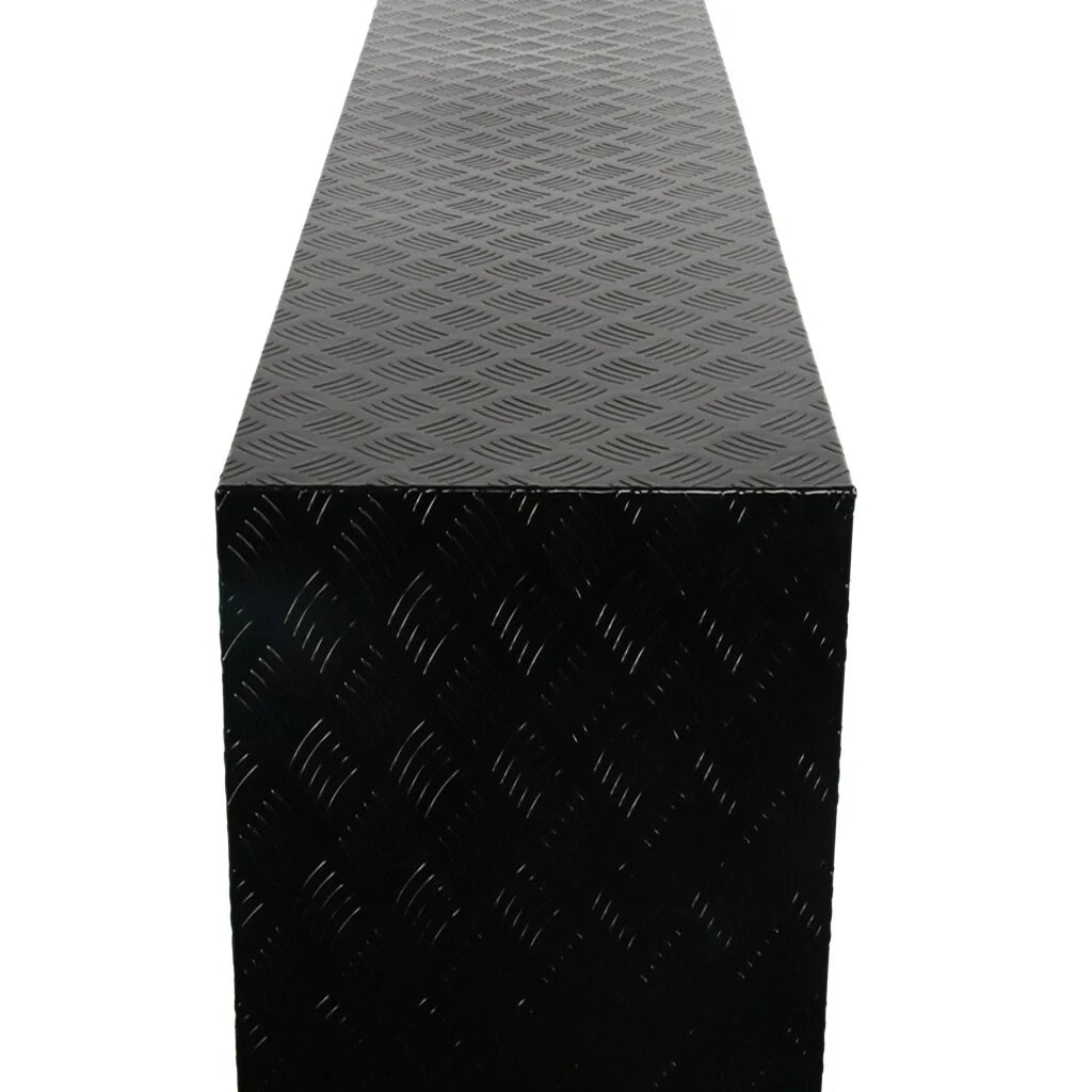 60" x 18" x 18" Black Aluminum Tool Box for Pickup Truck (Fits Most Models)