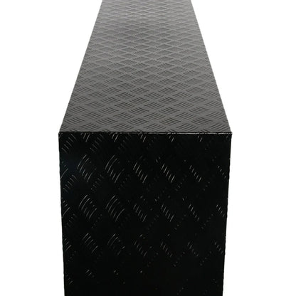 60" x 18" x 18" Black Aluminum Tool Box for Pickup Truck (Fits Most Models)