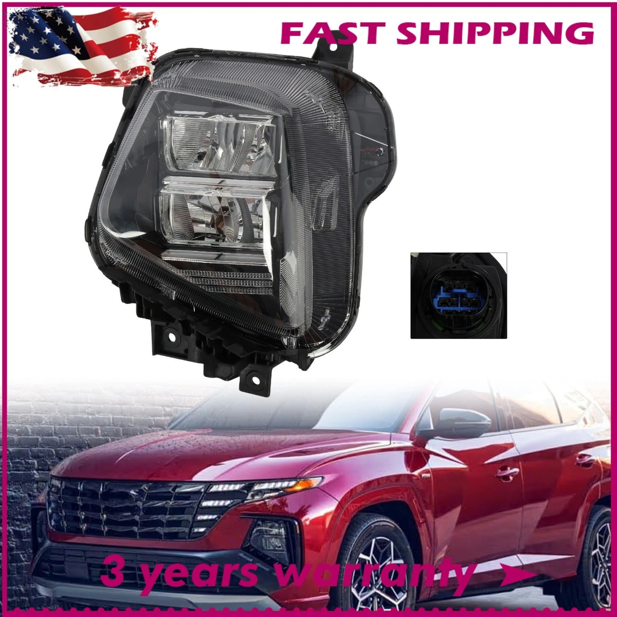 Left Headlight Assembly for Hyundai Tucson (2025–2026) 92101-CW650 LED
