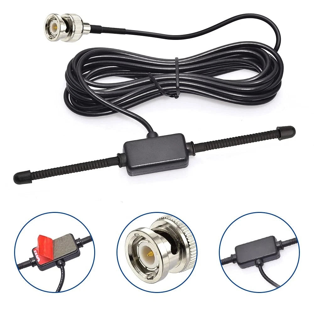 Adhesive Mount Antenna for Car Truck Police Scanner (VHF UHF)