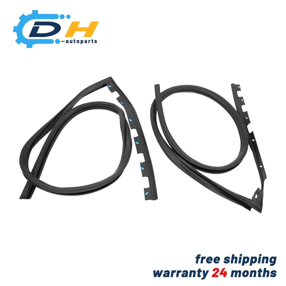 Set of 2 Front Door Sub Seals for Honda Civic EK9 EK4 EJ7 (1996–2000) 72325-S03-G01, 72365-S03-G01