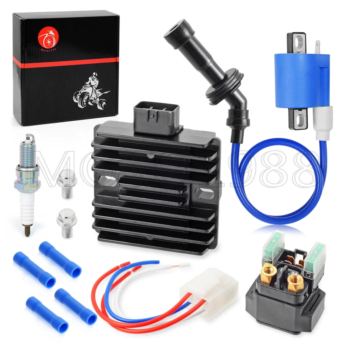 Ignition Coil Rectifier Starter Relay for Yamaha Grizzly 660 YFM660F (2002–2008)