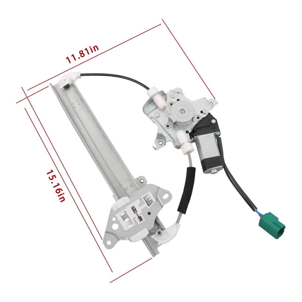 Rear Left Window Regulator w/2-pin Motor for Nissan Altima (2007–2012) 748-526, BCK98098K