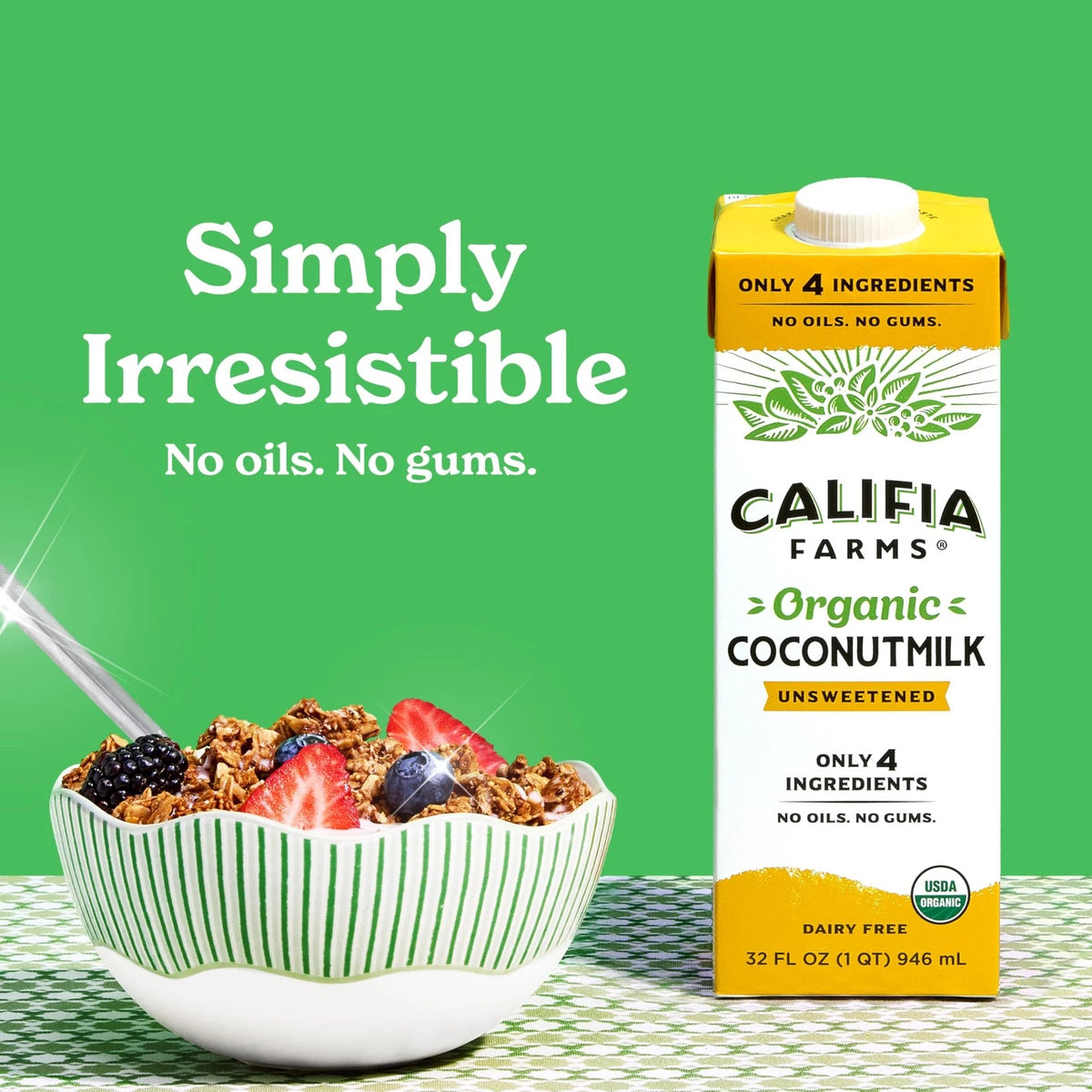 Organic Coconut Milk for Califia Farms (32 oz, Pack of 6)