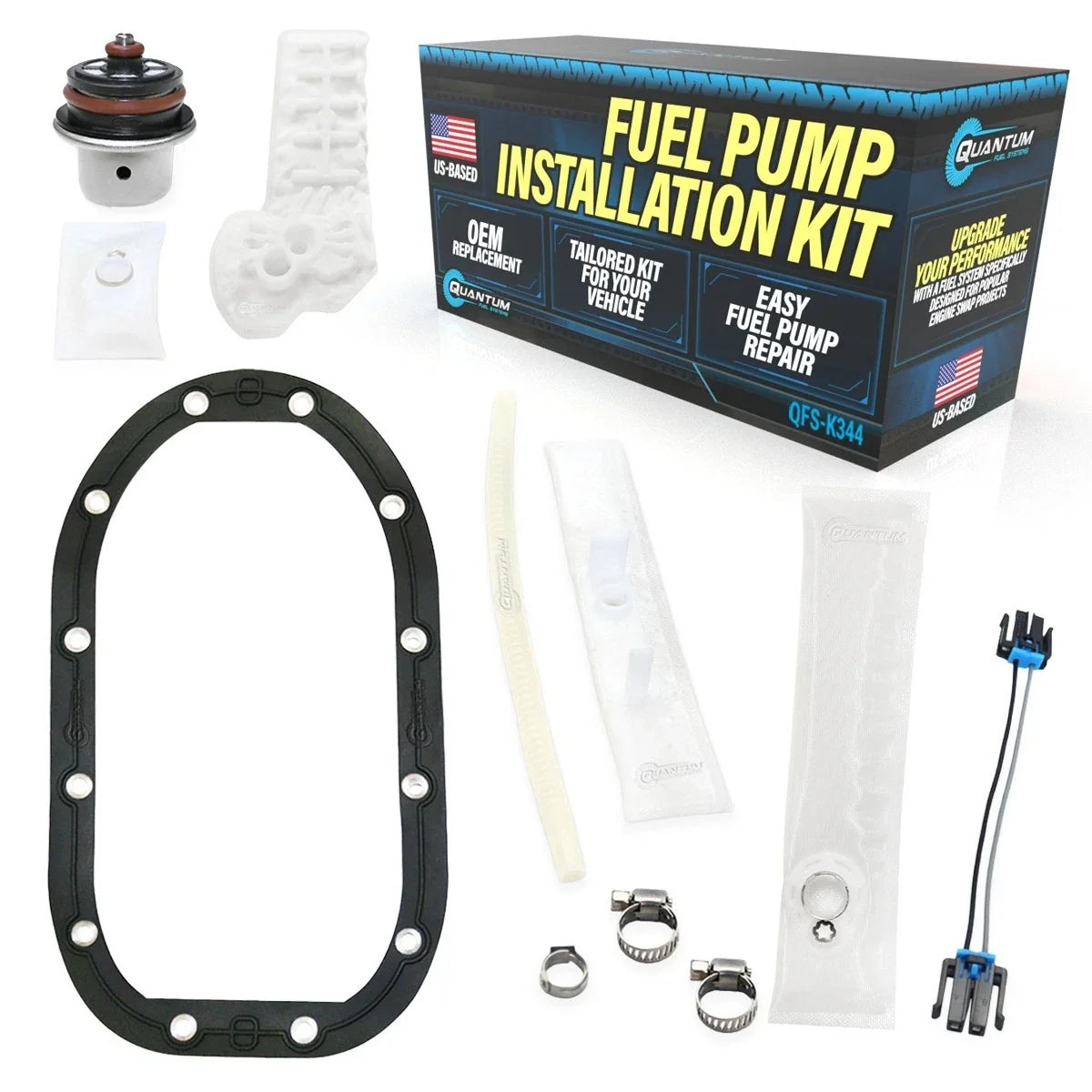 Fuel Pump Repair Kit + Regulator + Gasket for Harley-Davidson Dyna (2004–2017) 61016-04A