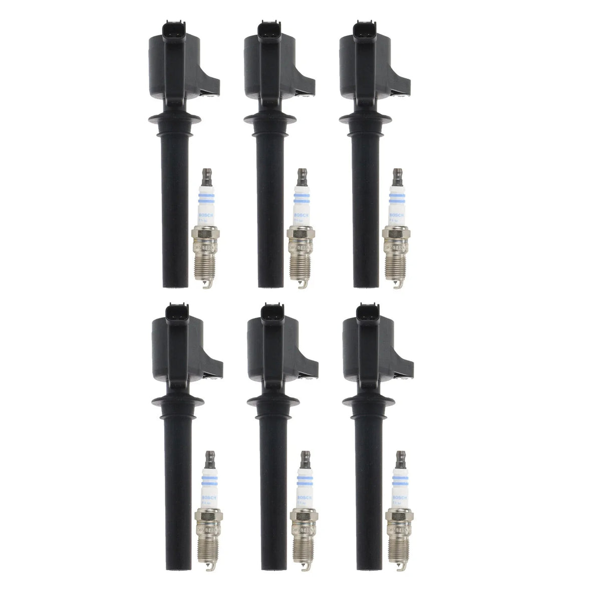 Set of 6 Ignition Coils & 6 Spark Plugs for Mazda Tribute (2001–2006)
