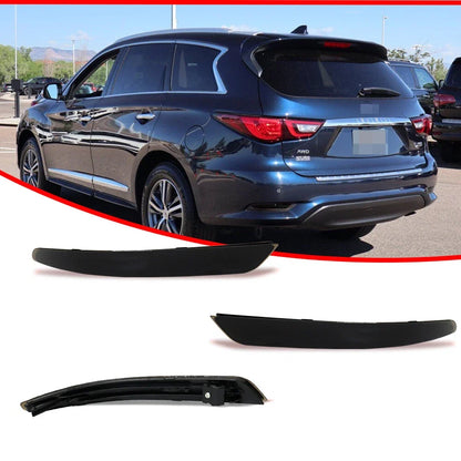 Set of 2 Smoked Lens Rear Bumper Reflector Lights for Infiniti QX60 (2016–2020)