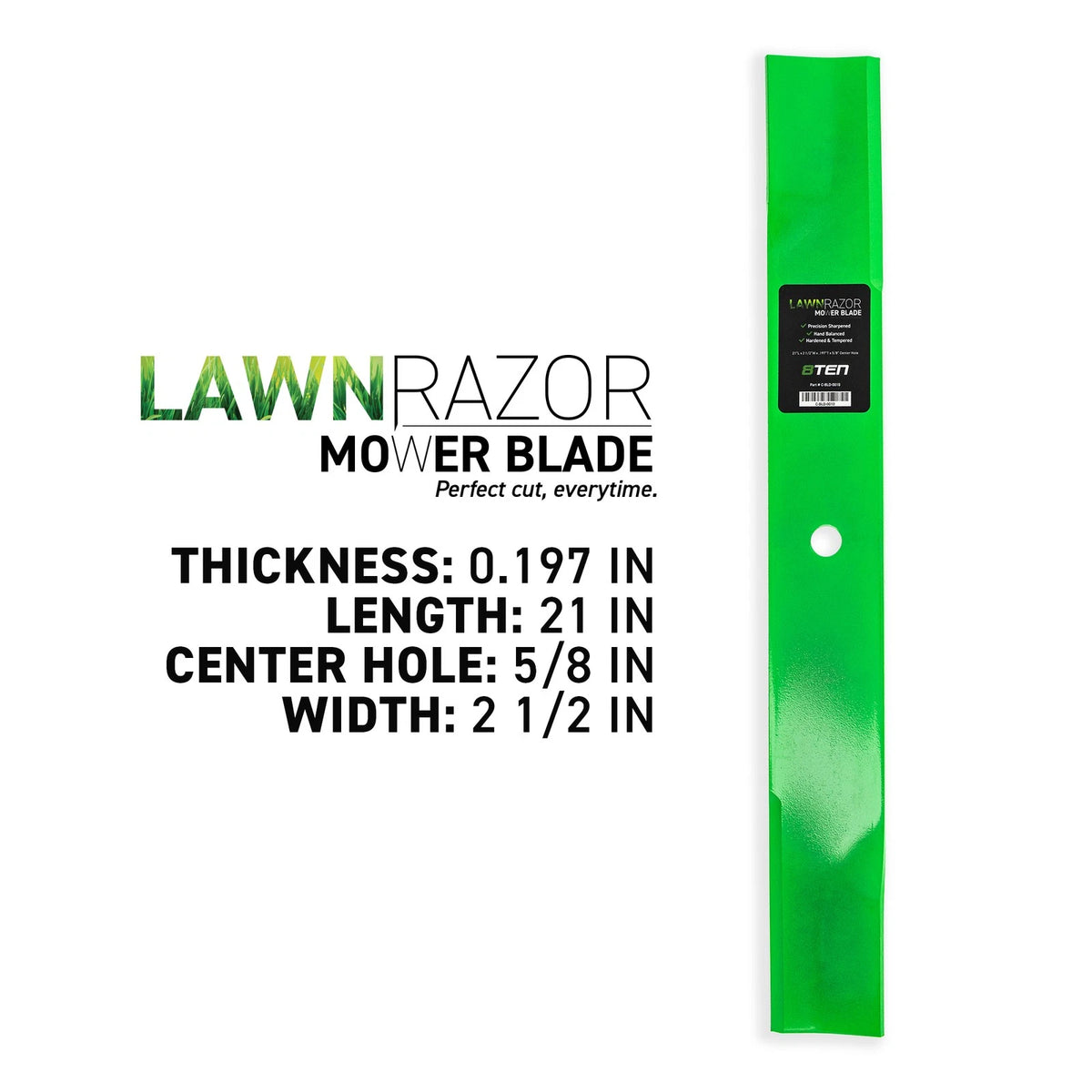 3-Pack LawnRAZOR Blade Set for Schiller Pro Z SD Cat GEN 33HP (050170, 1520842, 481708, 481712, 1520842S)