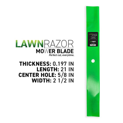 3-Pack LawnRAZOR Blade Set for Schiller Pro Z SD Cat GEN 33HP (050170, 1520842, 481708, 481712, 1520842S)