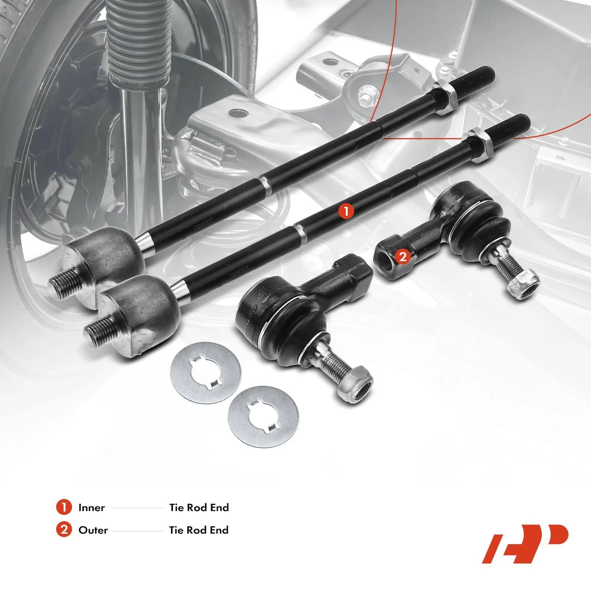 Power Steering Rack & Pinion & Tie Rod Kit for Chevy Sonic (2012–2016) 94537893, 95461509, 23-1013, EV800936, ES800929