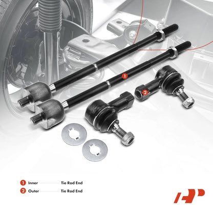 Power Steering Rack & Pinion & Tie Rod Kit for Chevy Sonic (2012–2016) 94537893, 95461509, 23-1013, EV800936, ES800929