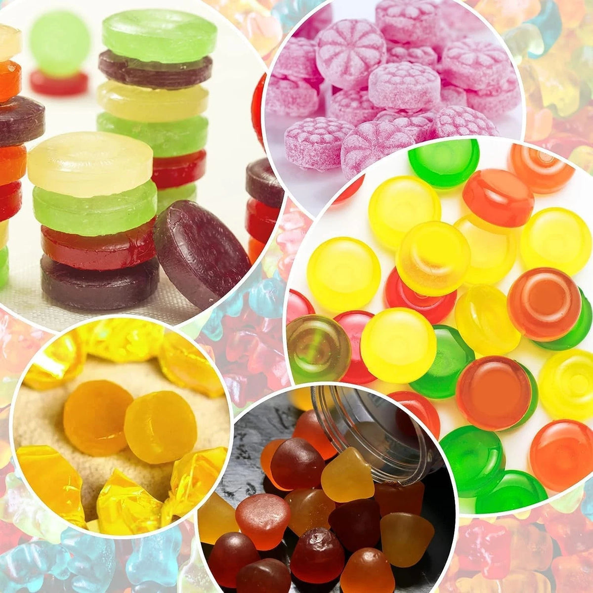 2X Round Silicone Candy Molds for VITAPREP (110 Cavities Total)