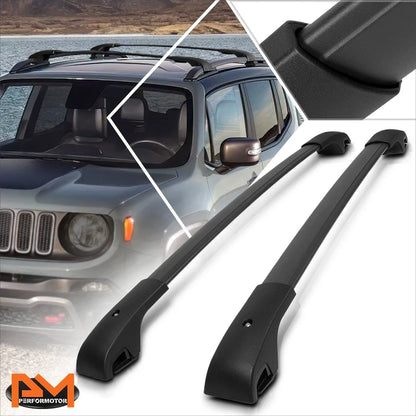 Set of 2 Aluminum Roof Rack Cross Bars for Jeep Renegade (2015–2020)