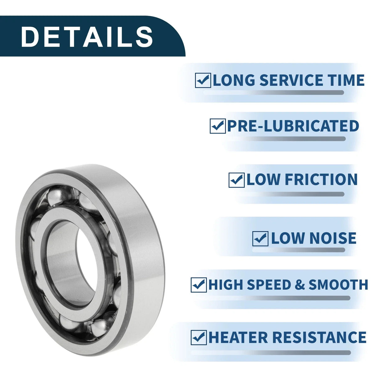 6309 Deep Groove Ball Bearing for Scooter Skateboard Wheel (P5)