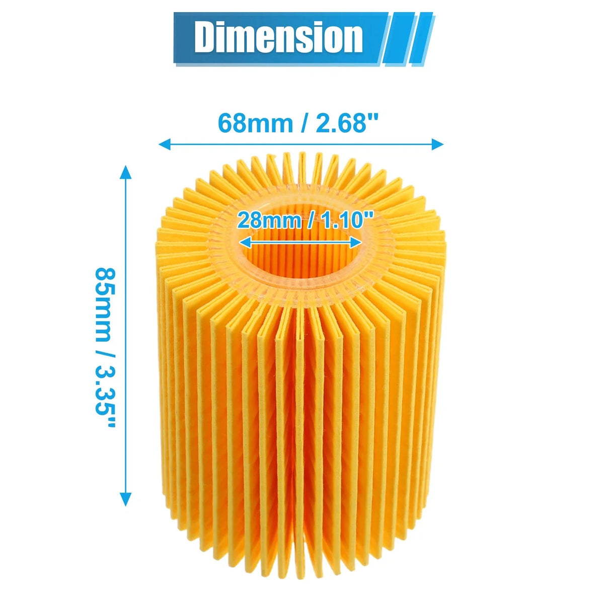 Set of 5 Engine Oil Filters 04152-YZZA5 04152-38010 04152-0R010 for Toyota Tundra 