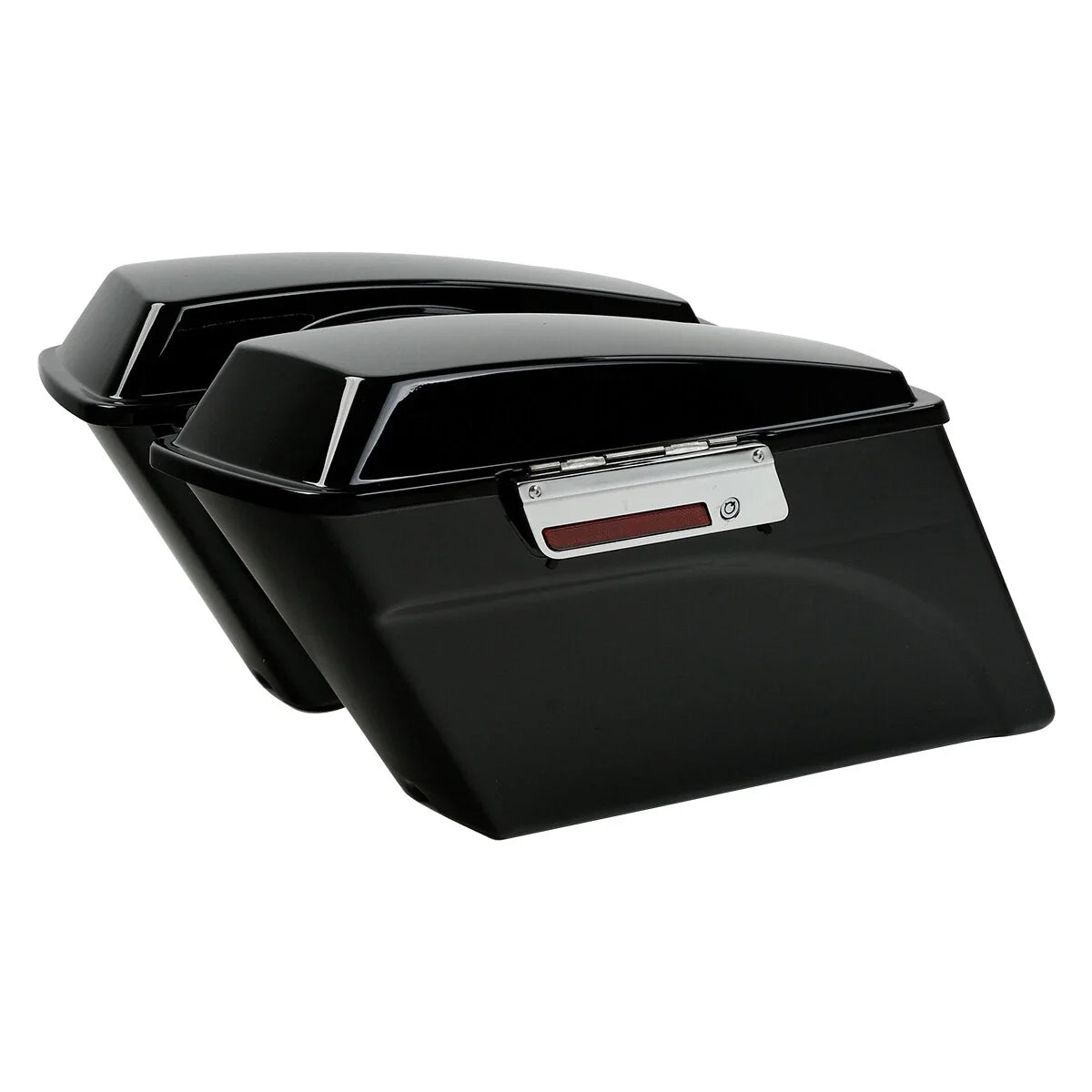 Hard Saddle Bags Trunk w/Lid & Latch Key for Harley Touring Road King (1994–2013)