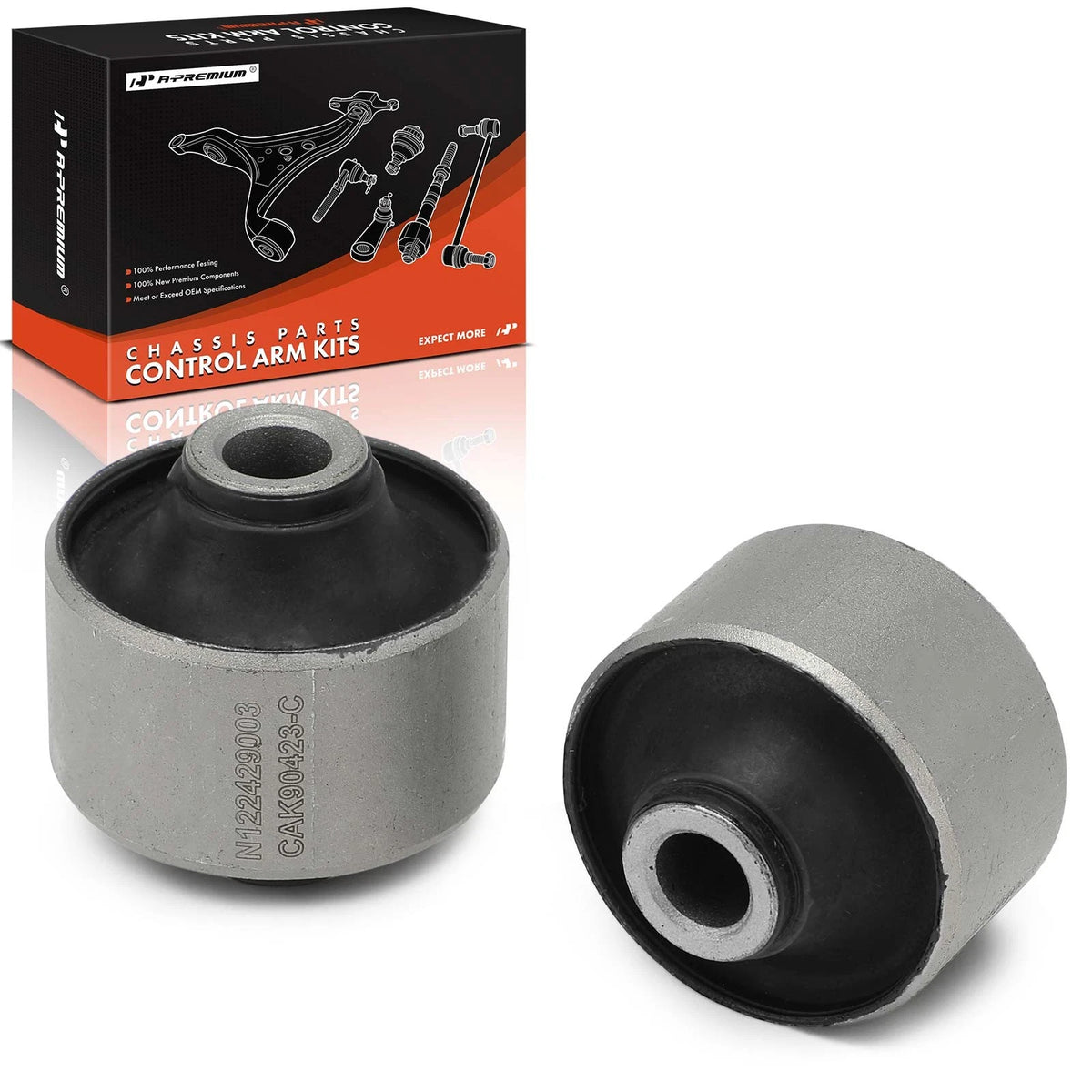 2X Front Lower Rearward Control Arm Bushing for Hyundai Accent (2000–2005) 5455525000, MS90423