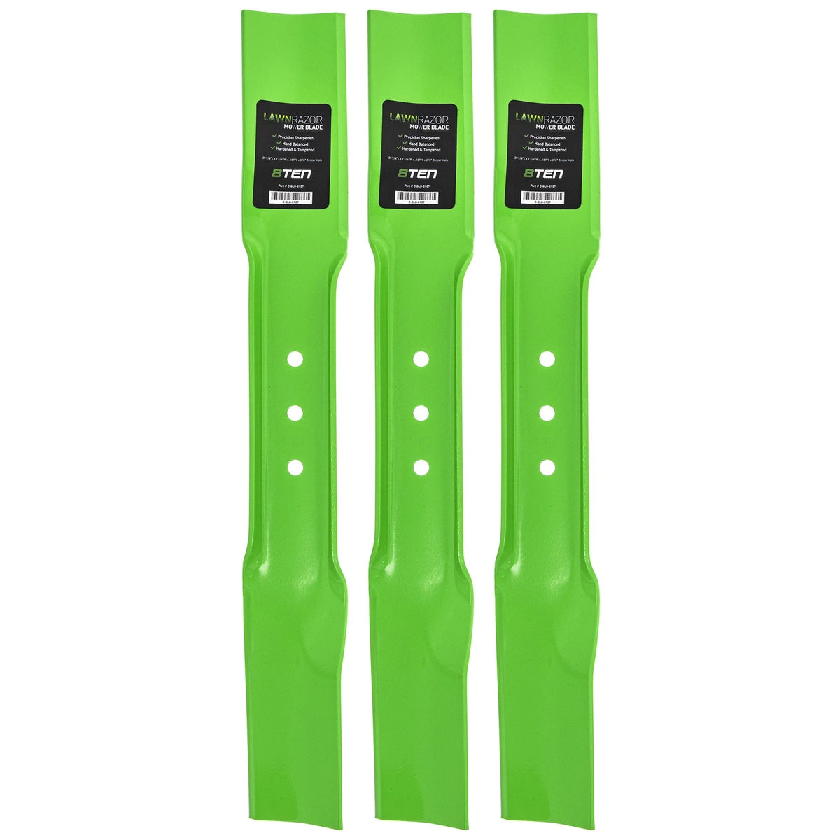 3-Pack LawnRAZOR Mower Blade for Ferris Kawasaki HP (7019795, 7019795BZ, 2-6691)