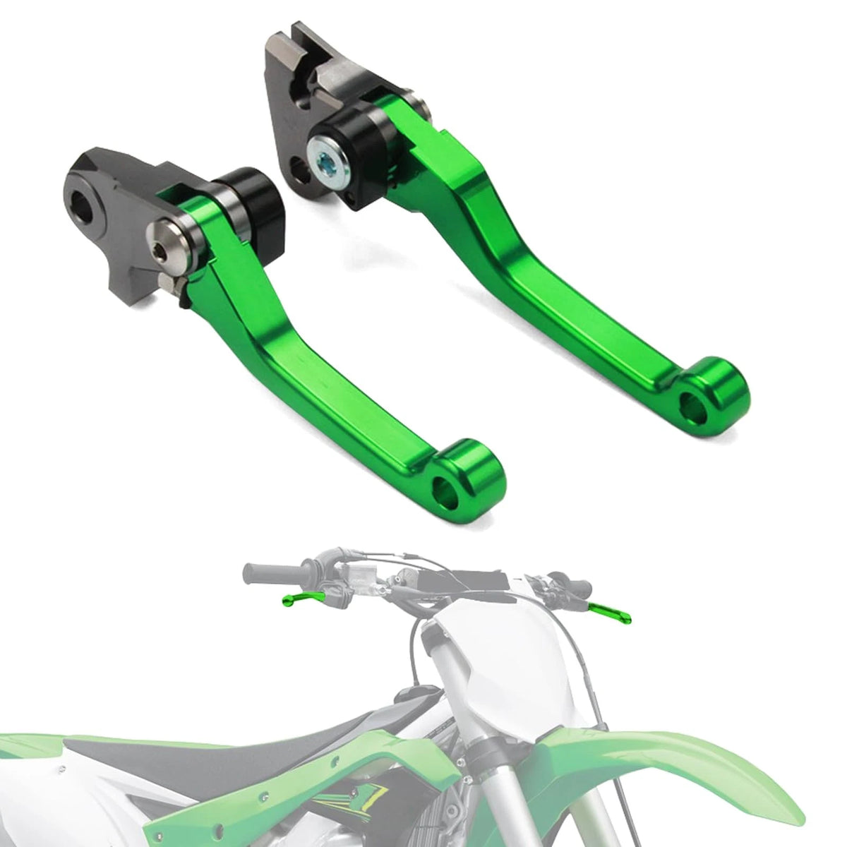 CNC Brake Clutch Lever for Kawasaki KX250F/KX450F/KX250 (2004–2023)