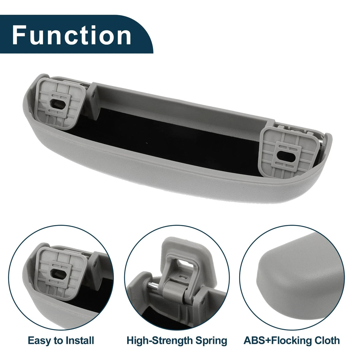Sunglasses Case for Ford Everest (2015–2021) Eyeglasses Holder Storage Box Grey