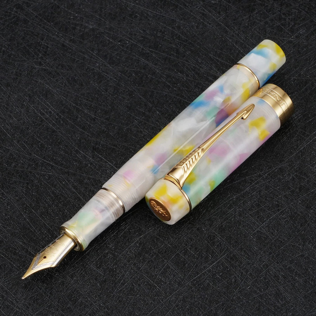 Jinhao 100 Classic Fountain Pen Rainbow for Classic Fountain Pen (Pack of 1)