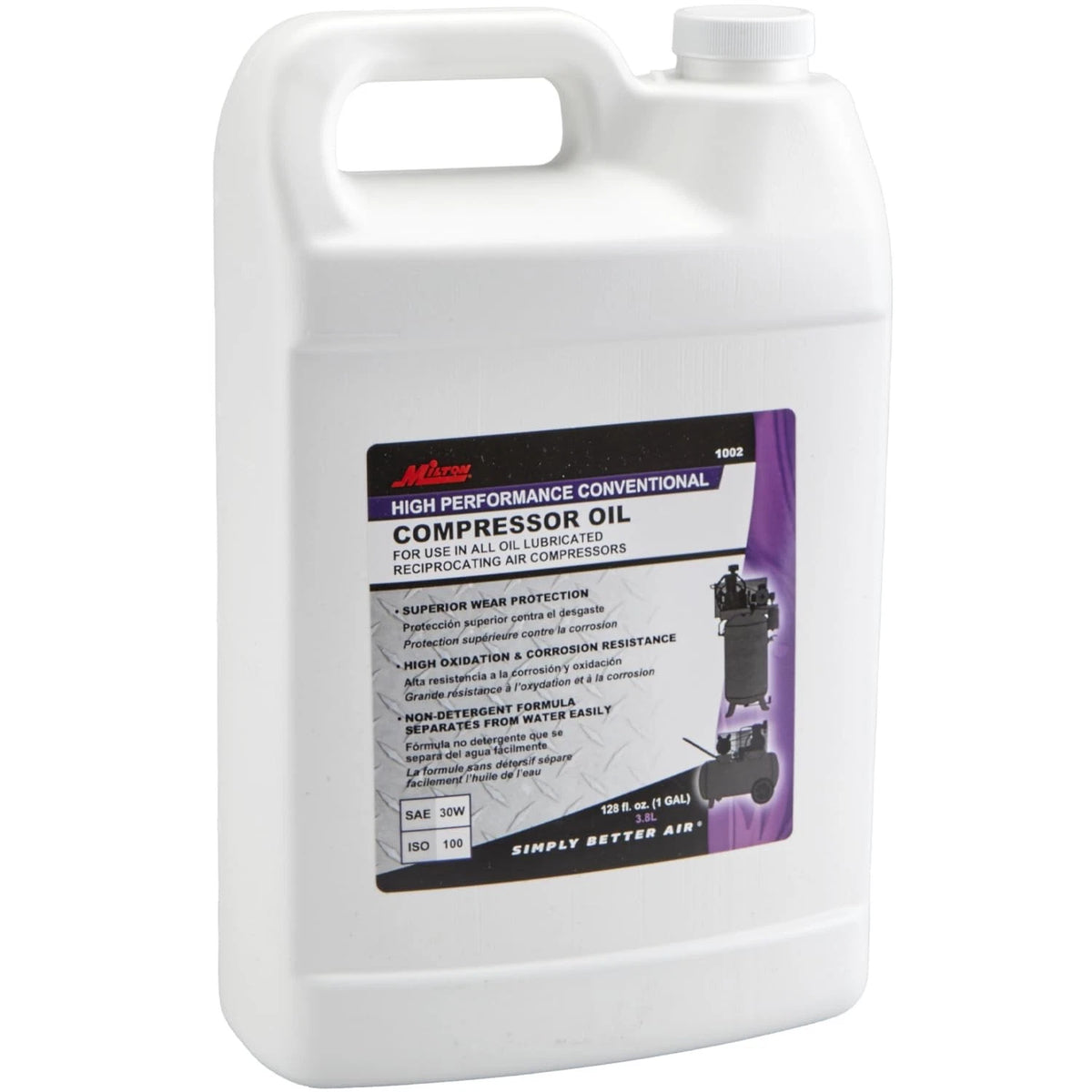 1 Gallon Air Compressor Oil for Milton 1002