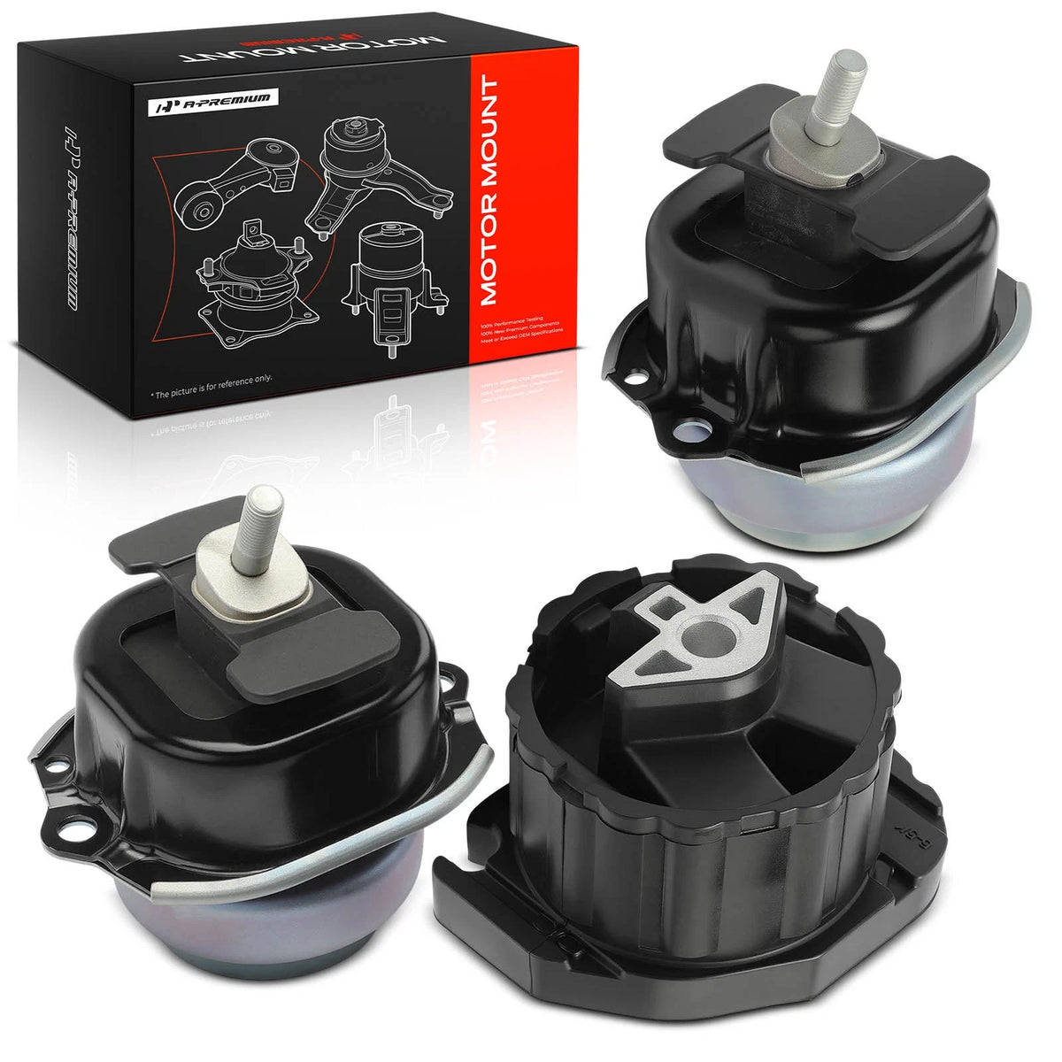 3X Engine Motor & Transmission Mount for BMW X5 X6 (2007–2018) 22116780259, 22316864675, A4027, A4079