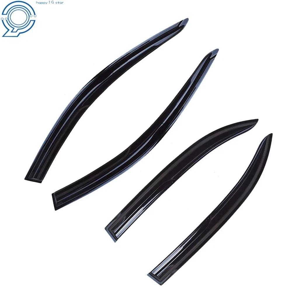 Set of 4 Window Visors for Toyota Corolla (2003–2008) Smoke Rain Guards