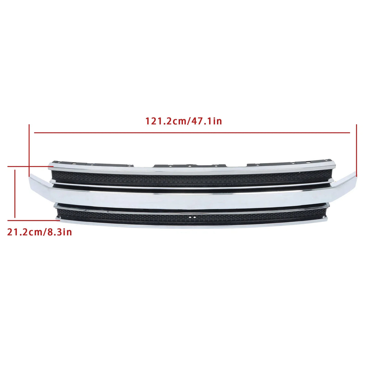 Chrome Front Upper Bumper Grille for Ford Flex (2013–2019)